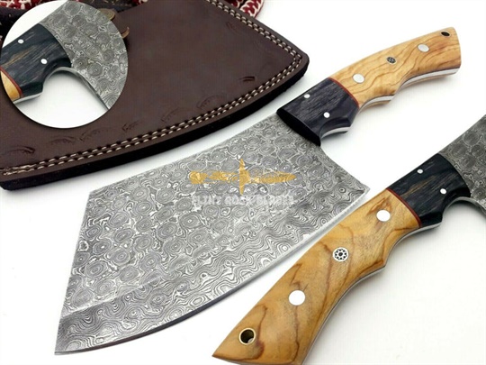 Damascus Steel cleaver