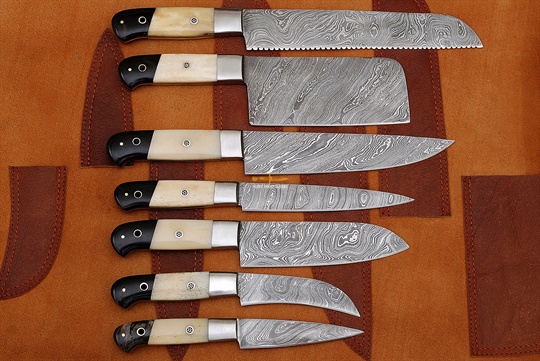 Damascus Steel Chef Set(7pc)