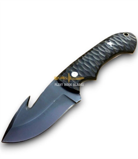 Carbon Steel Guthook Skinner Knife 