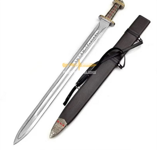 Viking Sword of King Ragnar Lothbrok, Vikings Ragnar,Battle Ready Medieval Sword