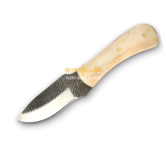 Carbon steel Rasp Pattern Blade Knife