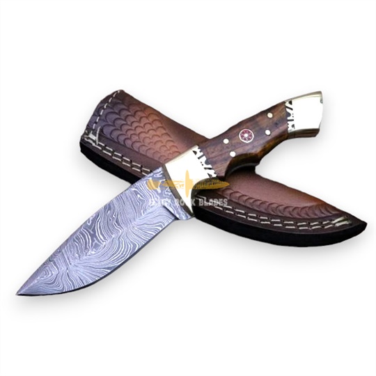 Damascus Steel Hunting Knife