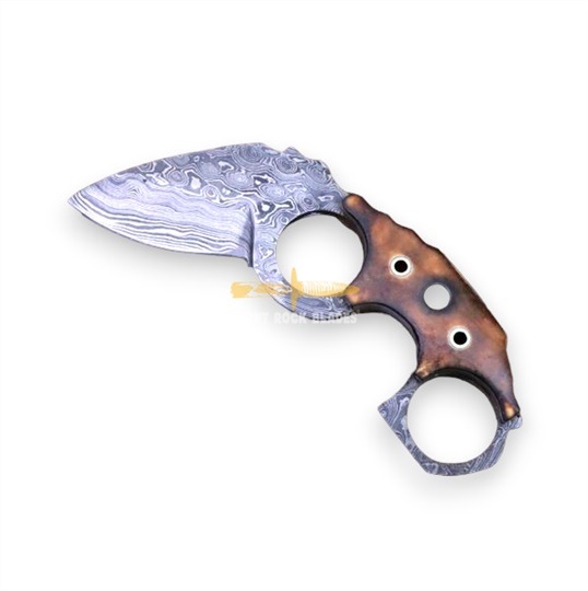 Damascus Steel Mini Karambit Knife