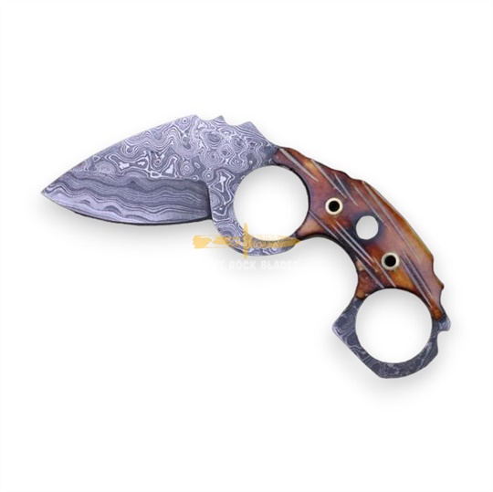 Damascus Steel Mini Karambit Knife