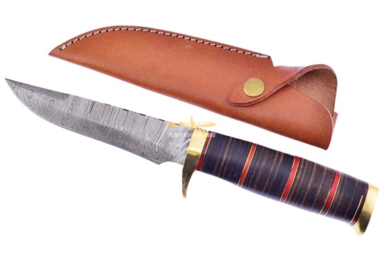 Damascus Steel Bowie Knife