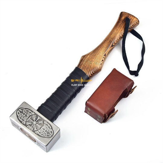 ETCHED STEEL VIKING THOR HAMMER