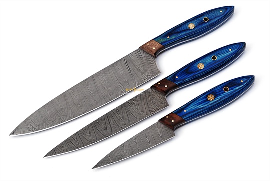 Damascus Steel Chef Set(3pc)