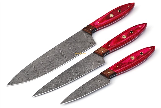 Damascus Steel Chef Set(3pc)