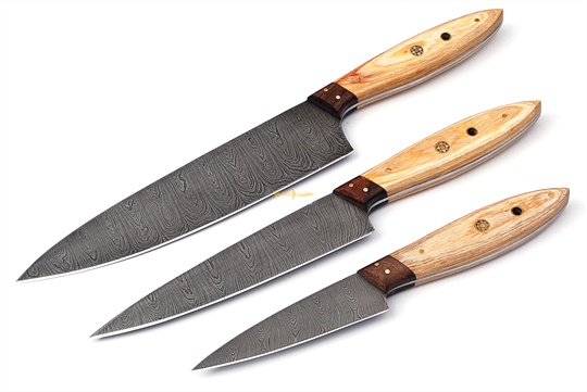 Damascus Steel Chef Set(3pc)