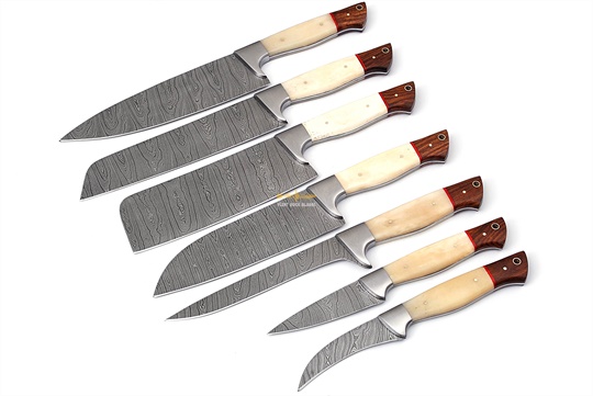 Damascus Steel Chef Set(7pc)