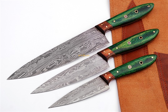 Damascus Steel Chef Set(3pc)