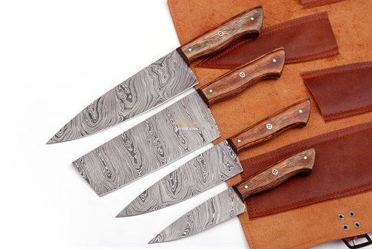 Damascus Steel Chef Set(4pc)