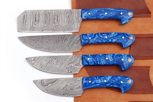 Damascus Steel Chef Set(4pc)