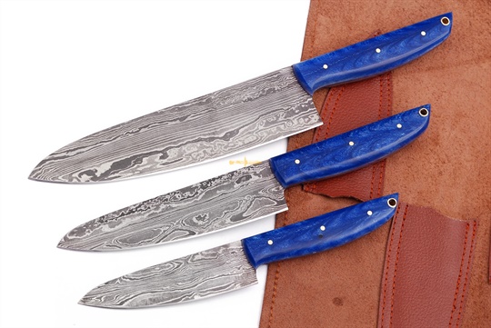 Damascus Steel Chef Set(3pc)