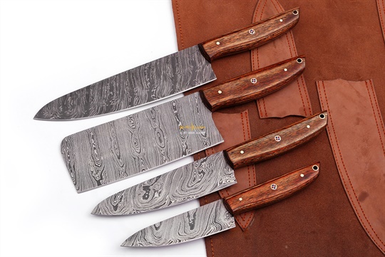 Damascus Steel Chef Set(4pc)