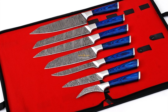 Damascus Steel Chef Set(7pc)