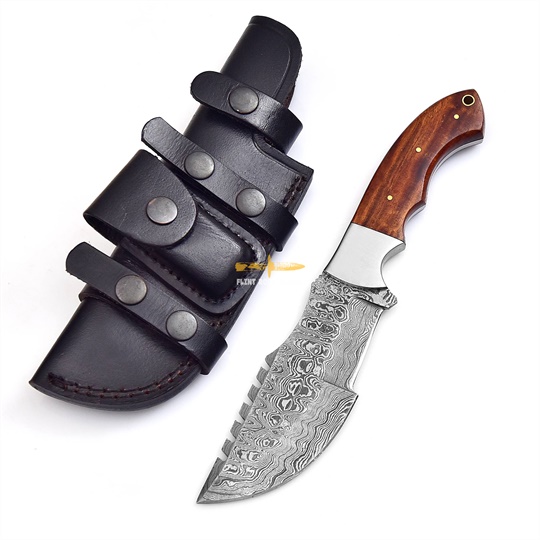 Damascus Tracker Knife