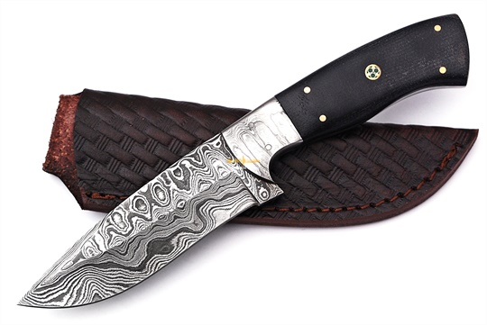 Damascus Hunting Knife 