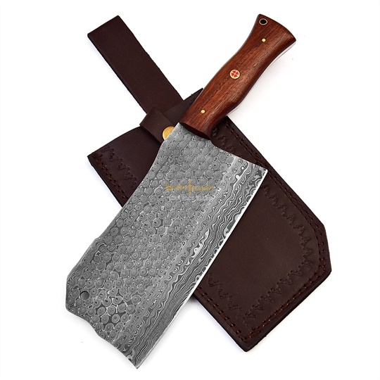 Damascus steel Cleaver 