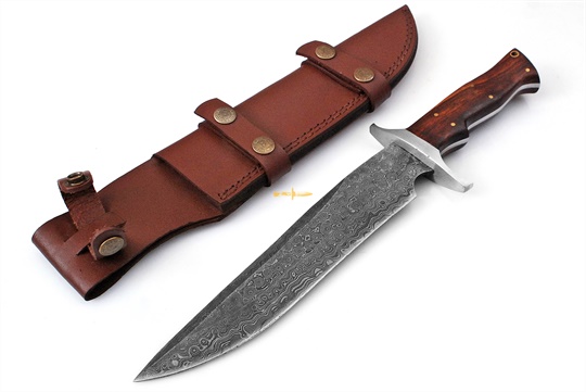 Damascus Bowie Knife