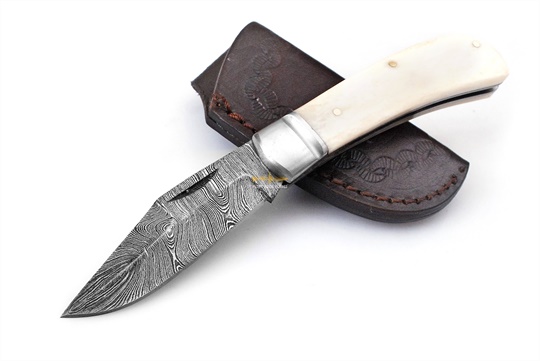 Damascus Folding Knife