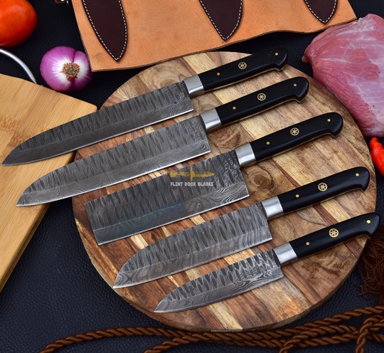 Damascus Steel Chef Set(5pc)