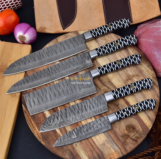 Damascus Steel Chef Set(5pc)