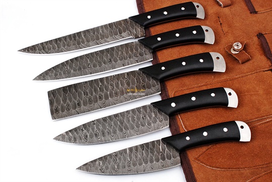 Damascus Steel Chef Set(5pc)