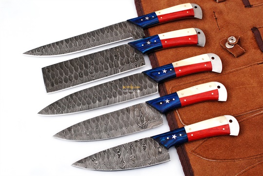 Damascus Steel Chef Set(5pc)