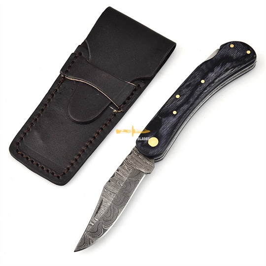 Damascus Steel Pocket Knife