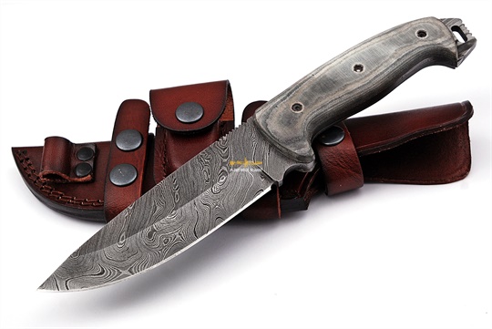 Damascus Bushcraft knife