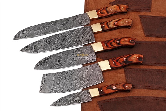 Damascus Steel Chef Set(5pc)