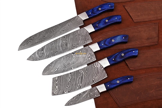 Damascus Steel Chef Set(5pc)