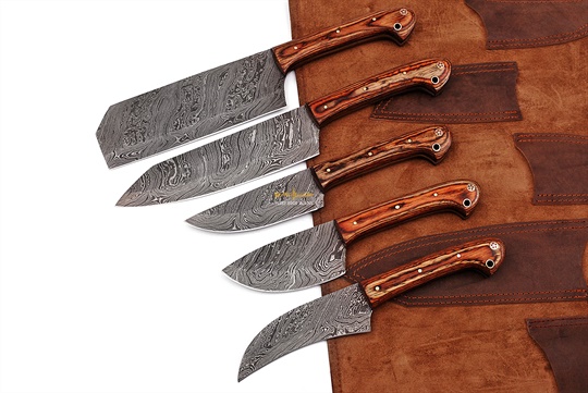 Damascus Steel Chef Set(5pc)