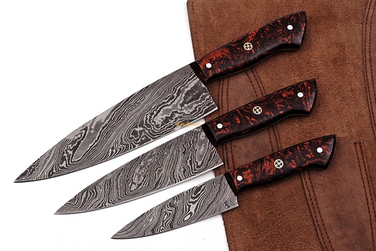 Damascus Steel Chef Set(3pc)