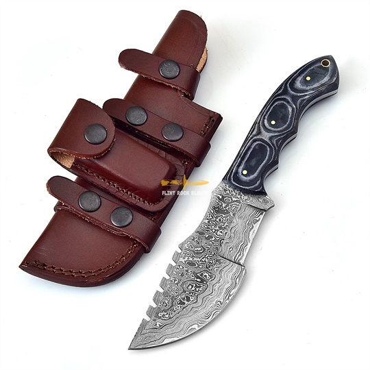 Damascus Tracker Knife