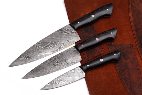 Damascus Steel Chef Set(3pc)