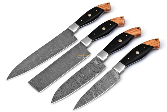 Damascus Steel Chef Set(4pc)