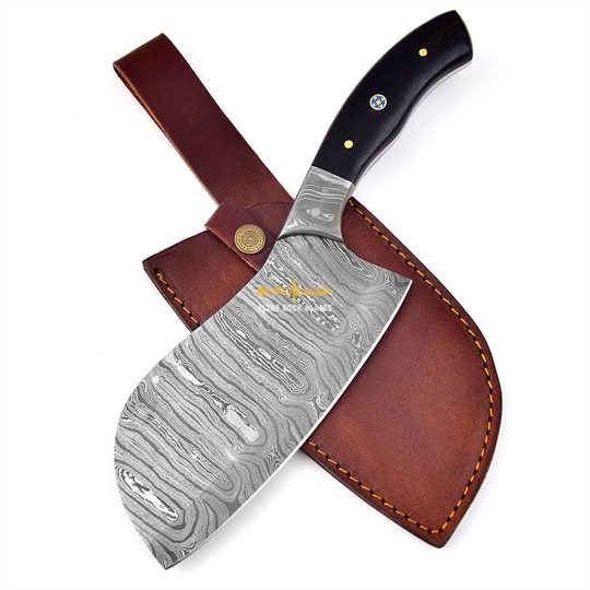 Damascus Cleaver Knife