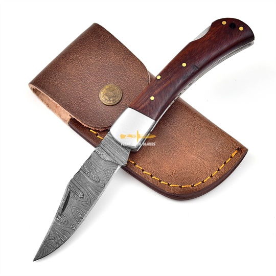 Damascus Folding Knife