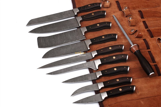 Damascus Steel Chef Set(9pc)