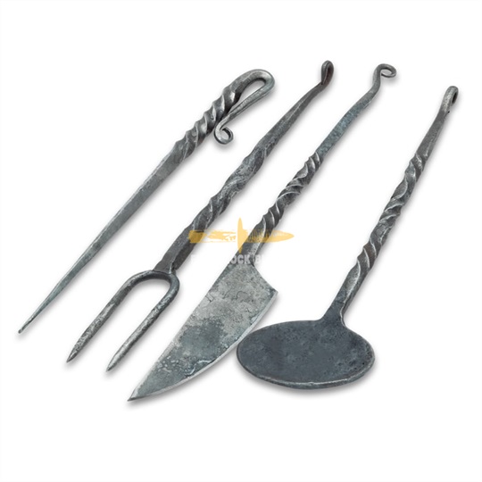 Forged Medieval cutlery set