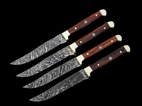 Damascus steel Steak Knives Set (04 pc)