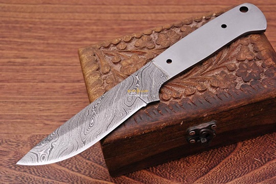 Damascus steel Blank Blade