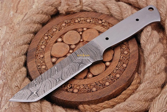 Damascus steel Blank Blade