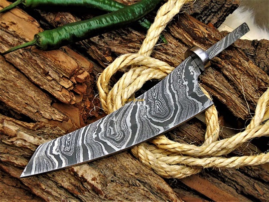 Damascus Steel Chef Blank Blade