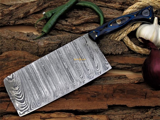 Damascus Steel Cleaver Knife