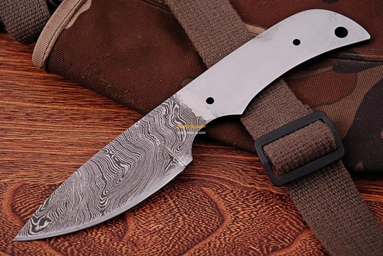 	Damascus steel Blank Blade