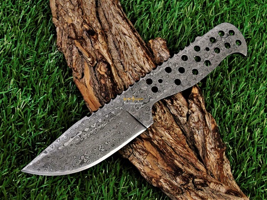 Damascus steel Blank Blade