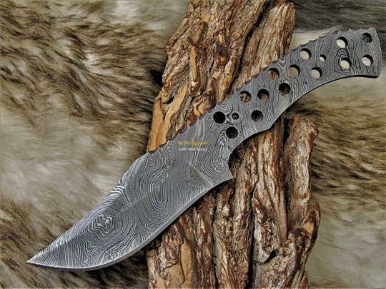 Damascus steel Blank Blade